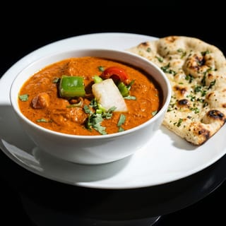 Lunch Paneer Masala with Garlic Naan