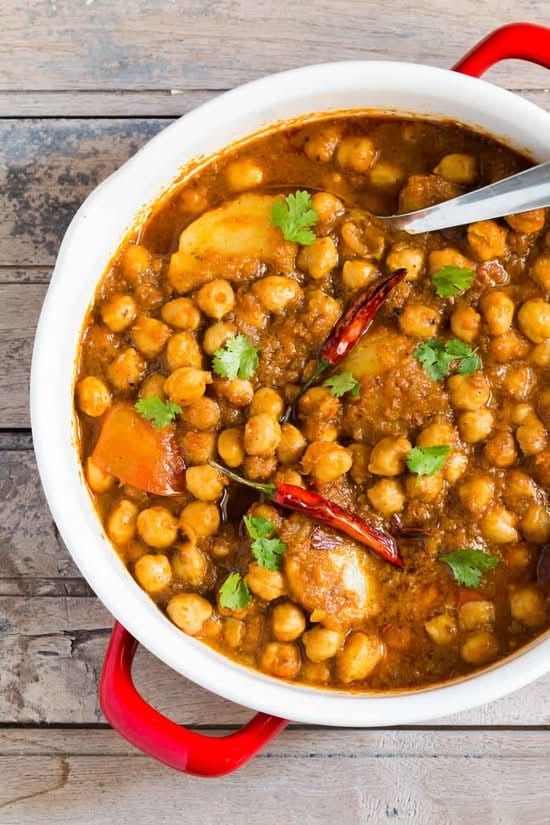 Vegan Aloo Chole.